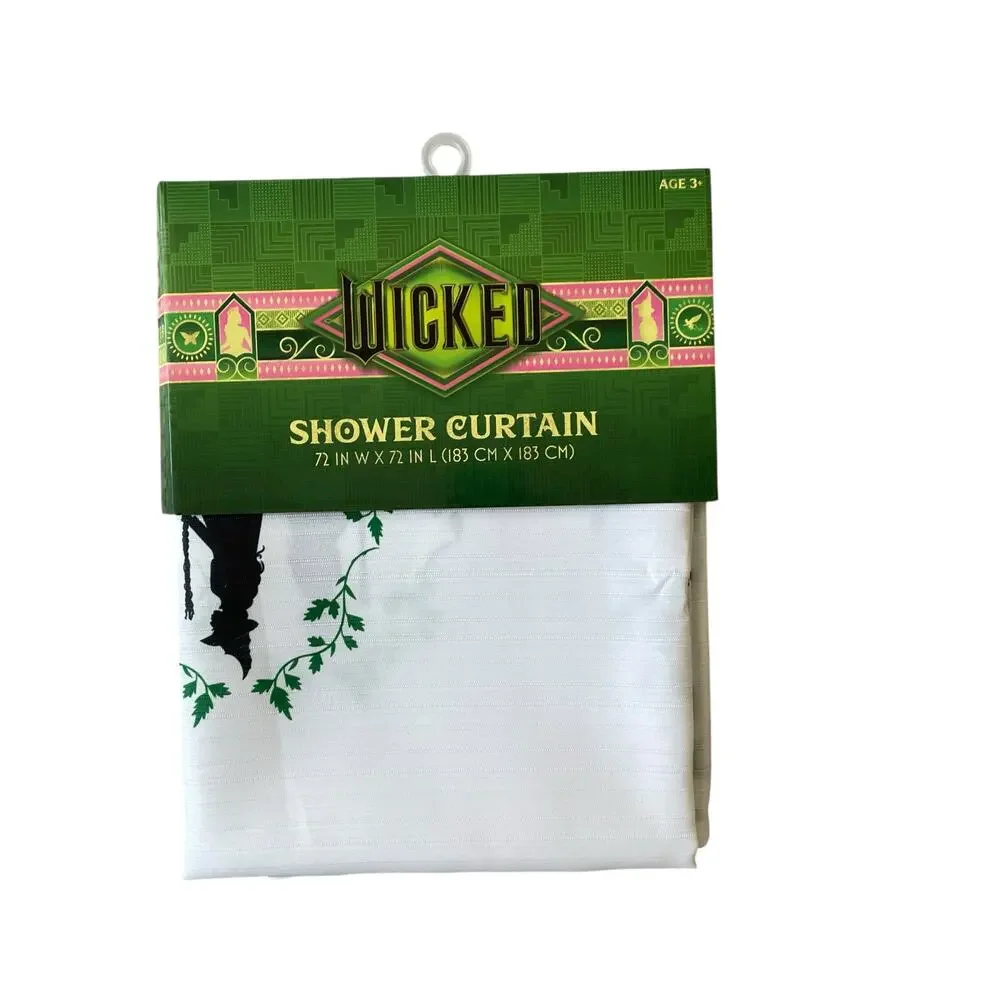Wicked the Musical Elphaba Fabric Shower Curtain 72x72 NEW